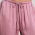 Pantalon de plage en satin, Rose