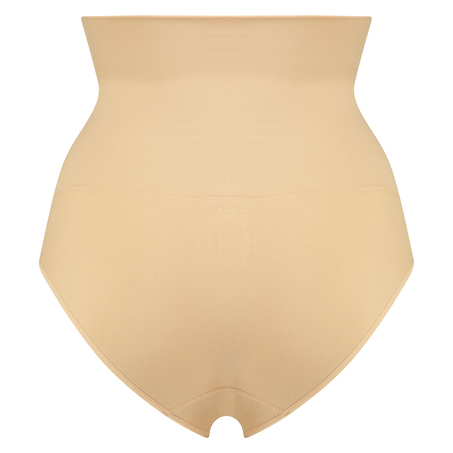 Straffender hoher Slip, Beige