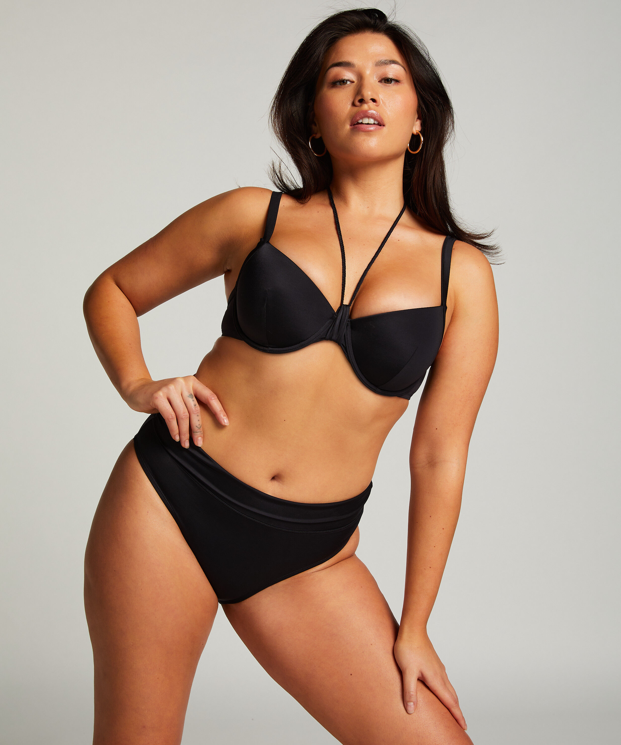 Bikini Slip Rio Luxe, Schwarz
