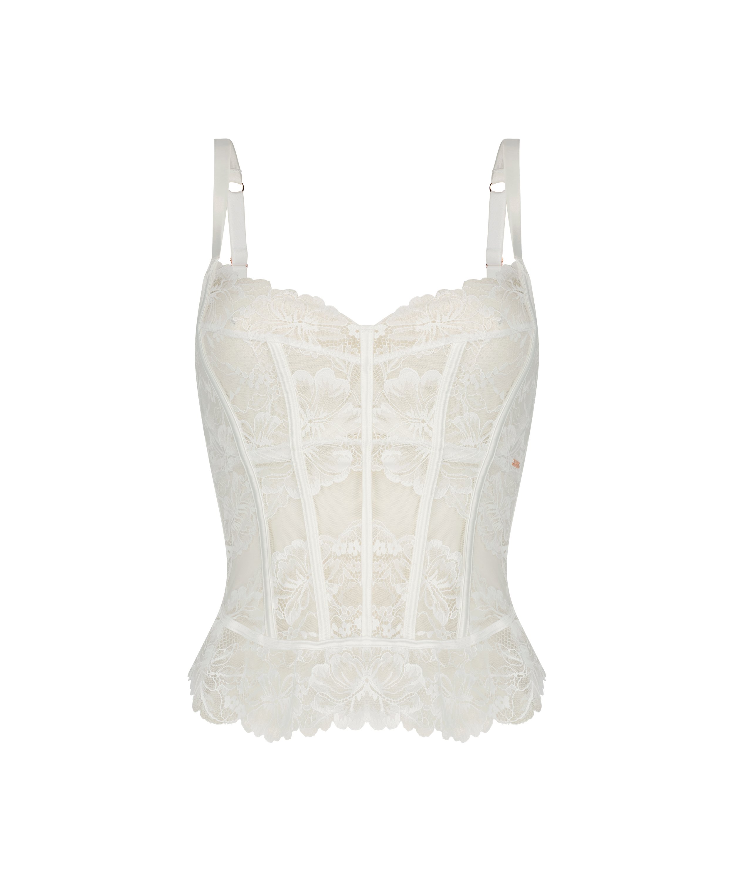 Bustier Cesca, Blanc, main