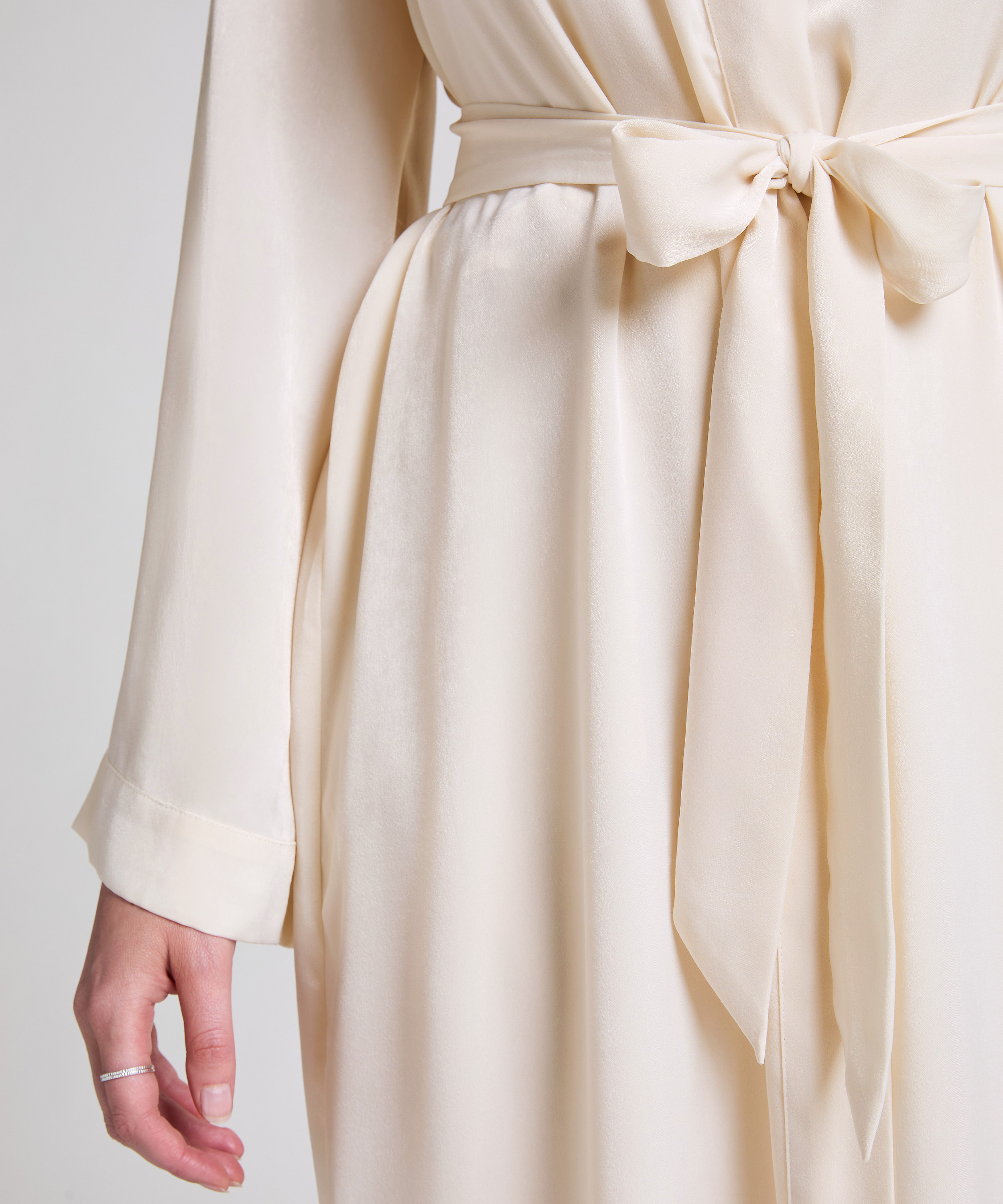 Kimono Satin, Weiß, main