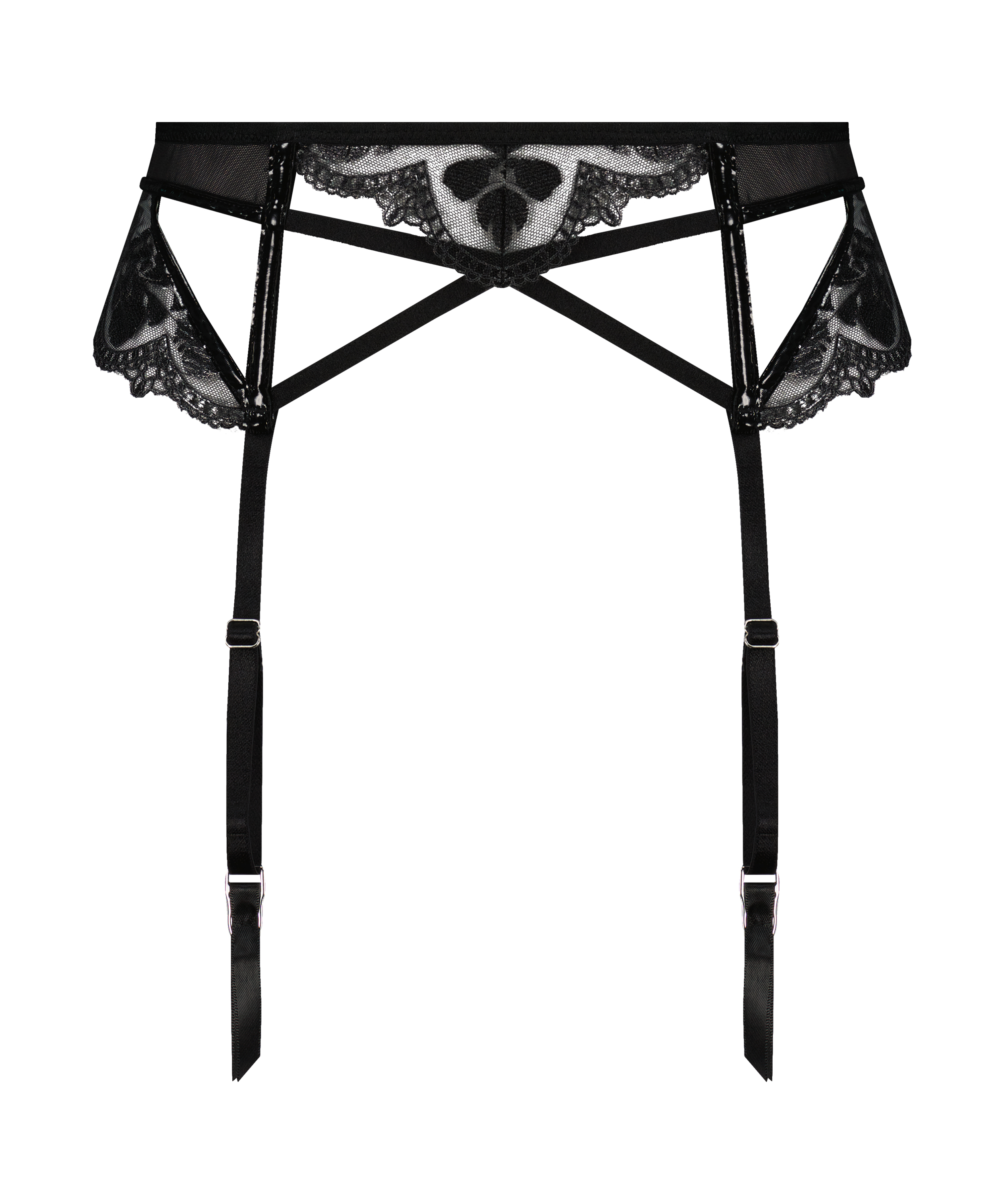 Porte-jarretelles Jitske, Noir, main