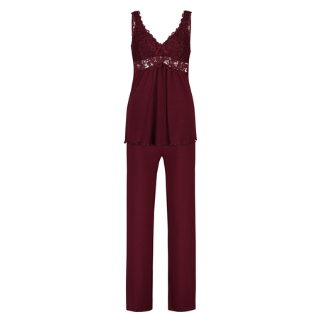 Pyjamaset Modal lace, Rot