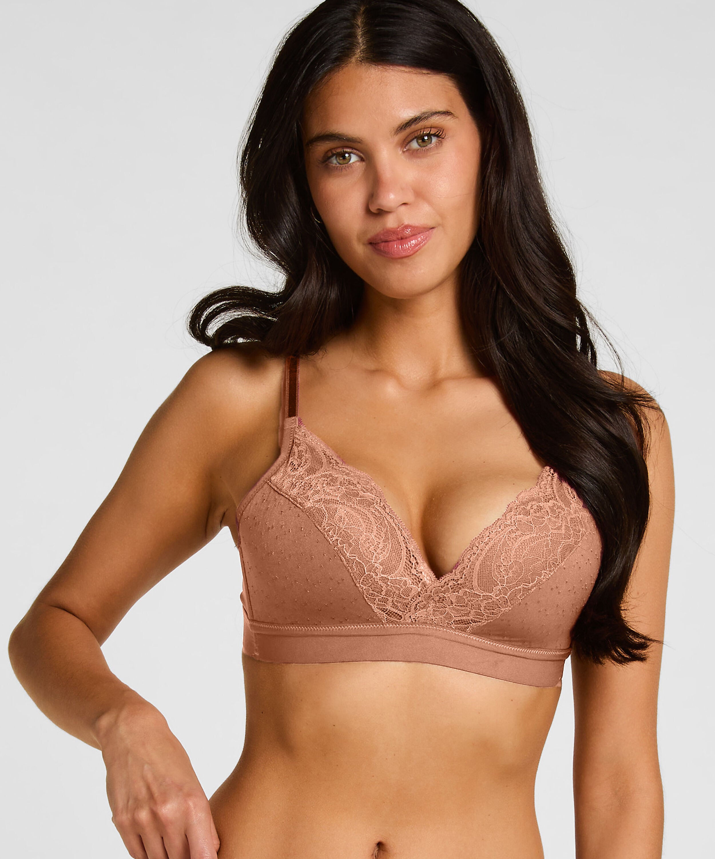 Soutien-gorge préformé sans armatures Sophie, Marron