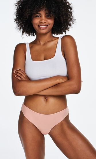 String Invisible Lace back, Rose