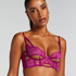 Soutien-gorge à armatures non-préformé longline Monet, Violet