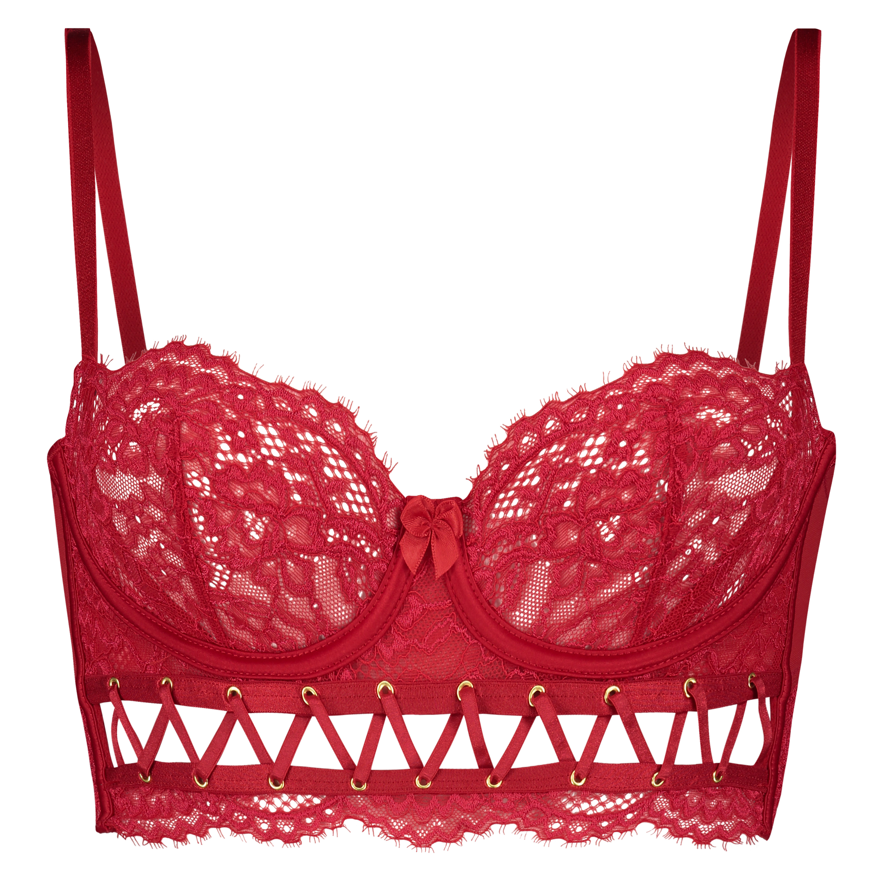 Soutien-gorge &agrave; armatures non-pr&eacute;form&eacute; Miaou, Rouge, main