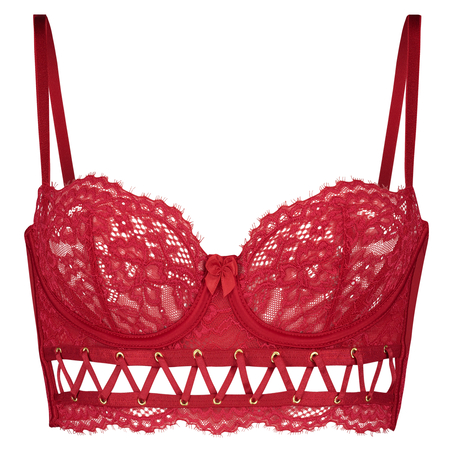 Soutien-gorge &agrave; armatures non-pr&eacute;form&eacute; Miaou, Rouge
