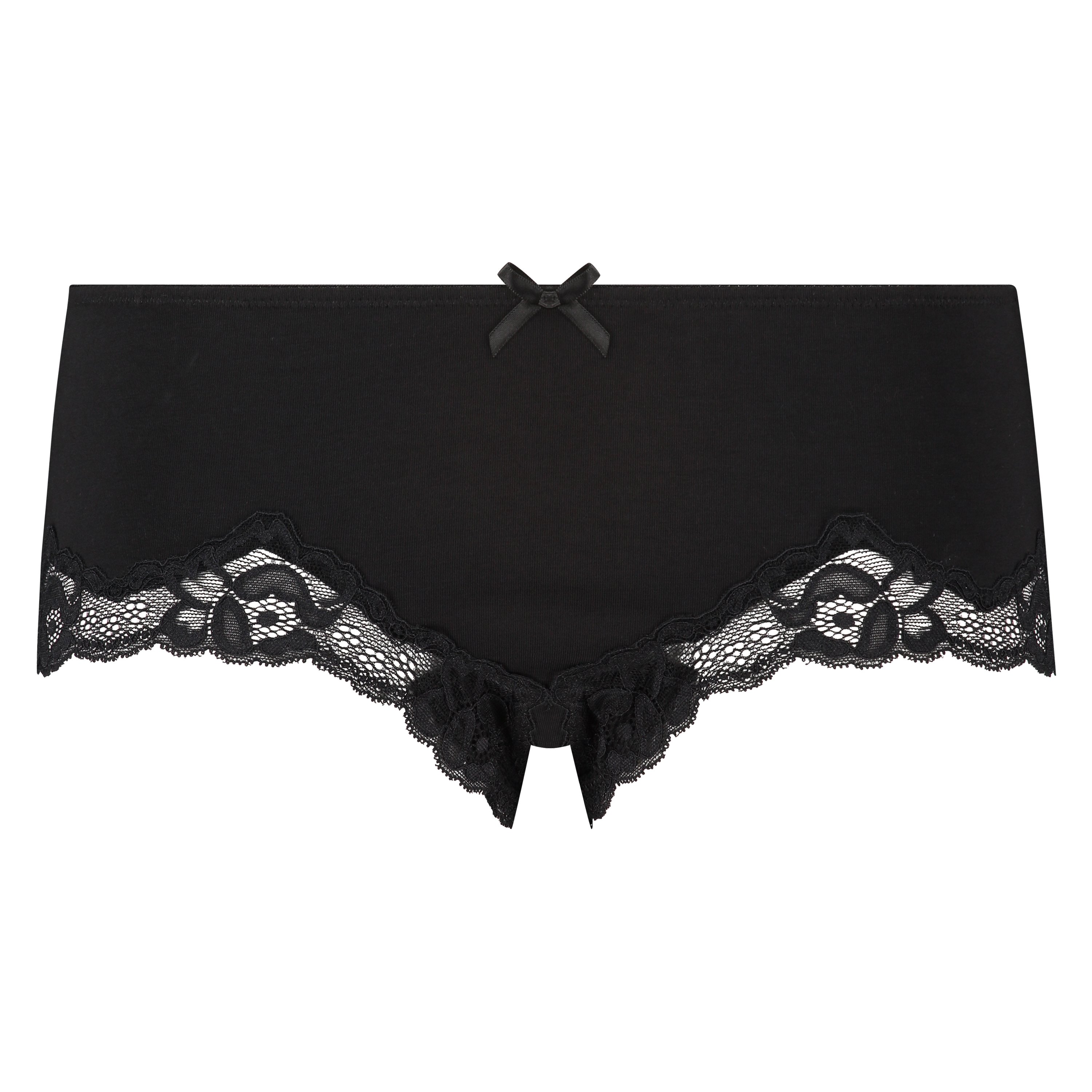 Boxer Secret Lace Baumwolle, Schwarz, main