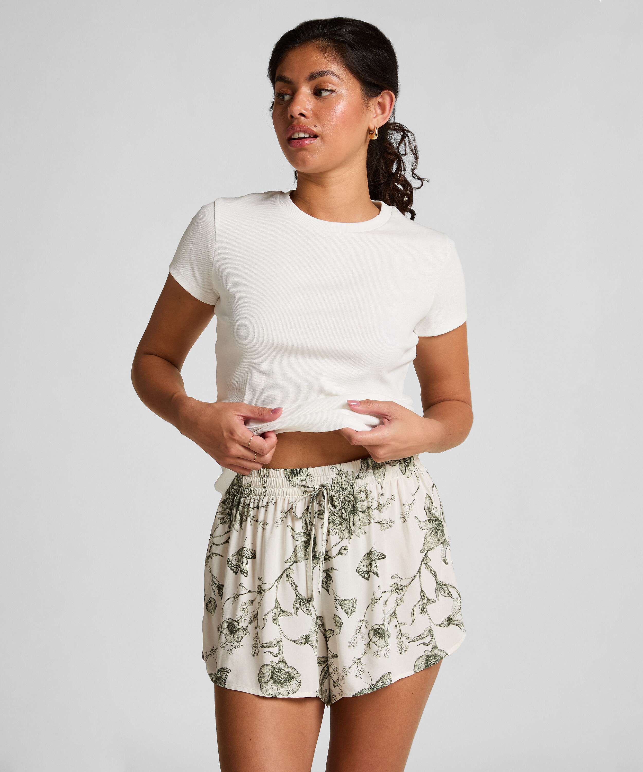 Short de pijama, Blanc Short de pijama, Blanc