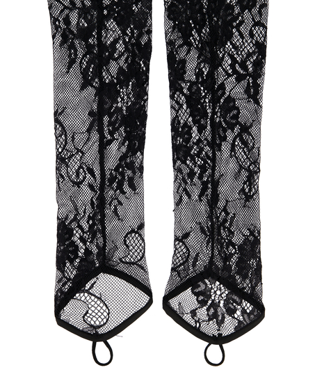 Spitzenhandschuhe, Schwarz