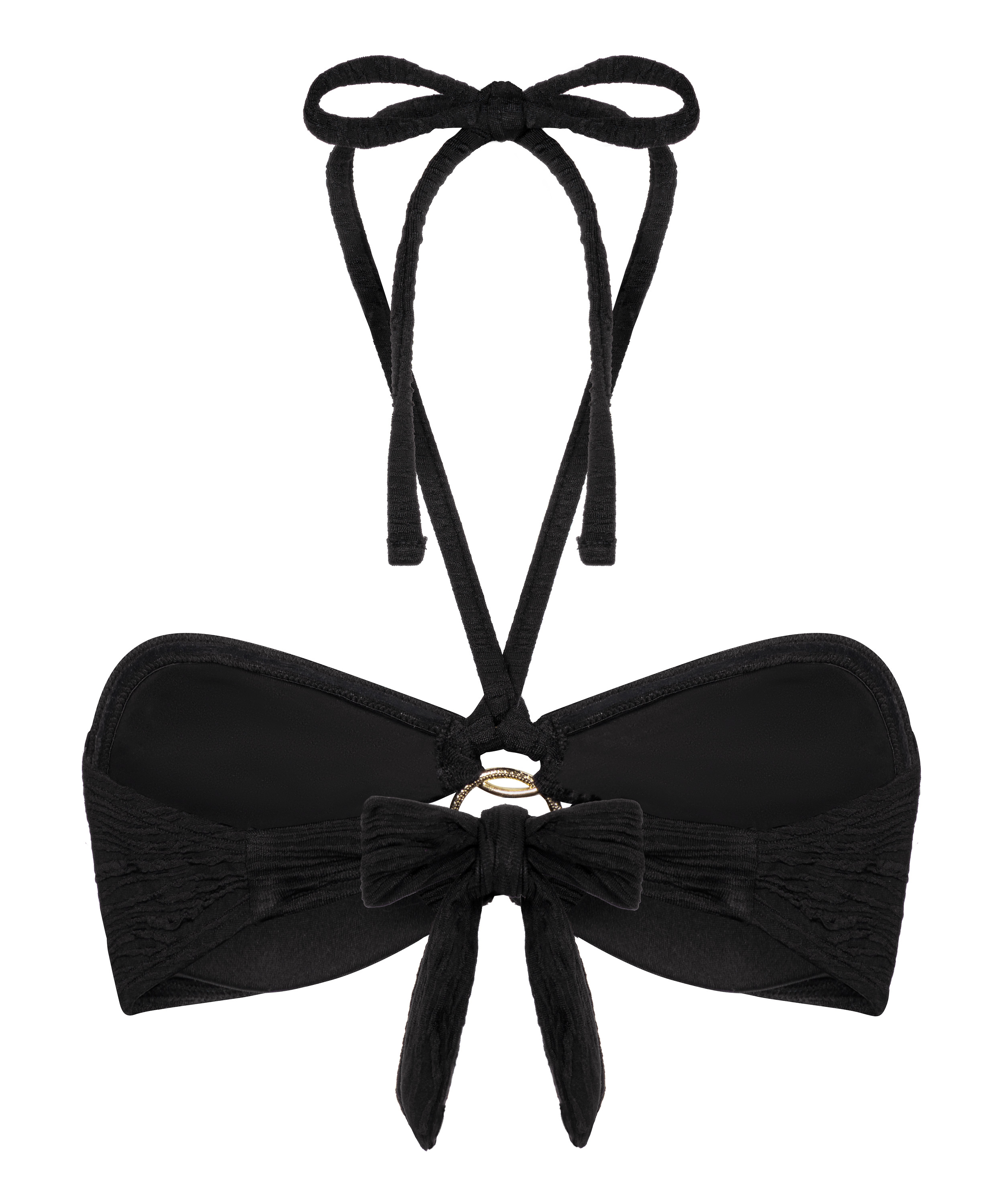 Bandeau-Bikinioberteil Bahamas, Schwarz, main