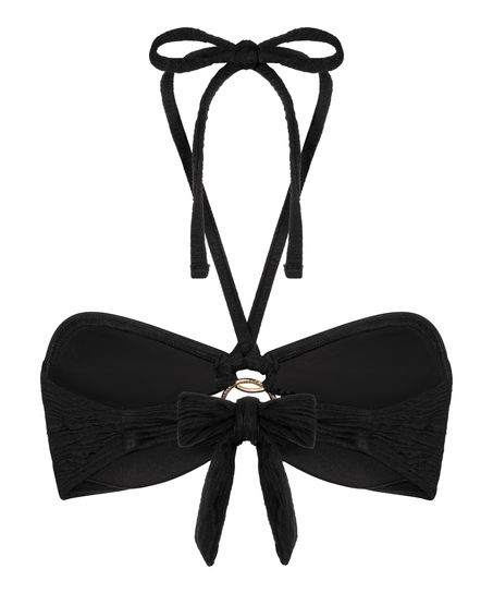 Bandeau-Bikinioberteil Bahamas, Schwarz