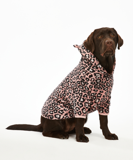 Fleece Hunde-Onesie, Rose