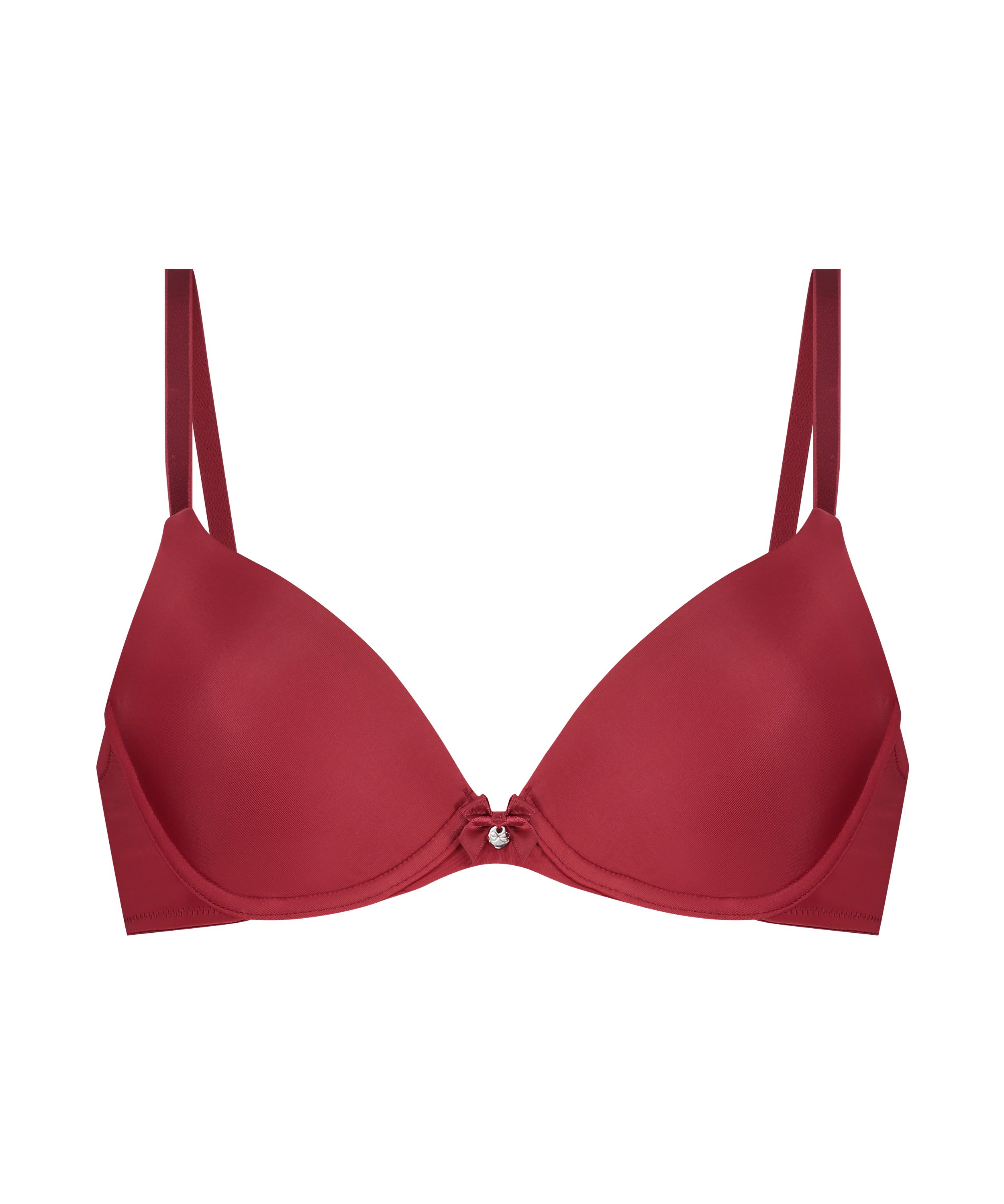 Soutien-gorge à armatures préformé Plunge, Rouge, main