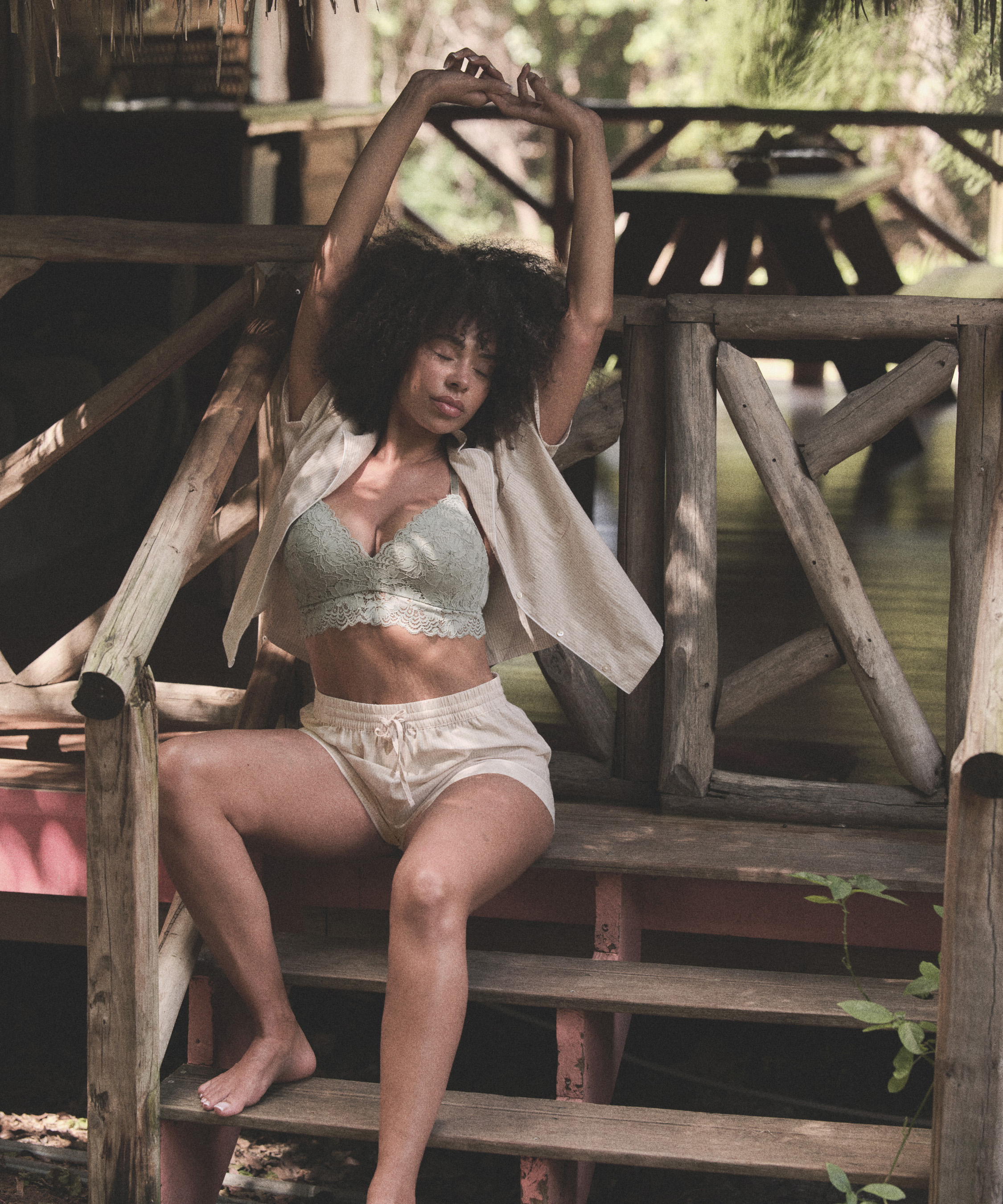 Jacke Baumwolle, Beige, main