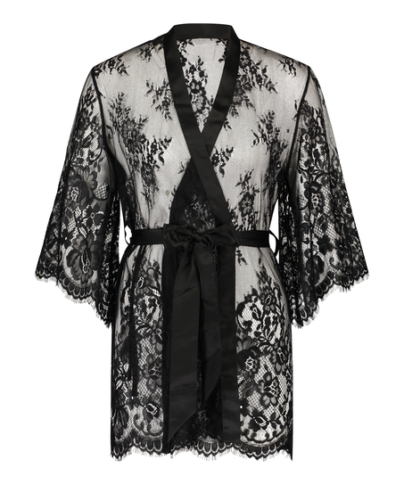Kimono Lace Isabelle, Schwarz