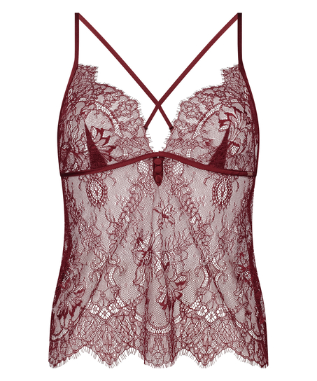 Camisole Lace Delphine, Rouge