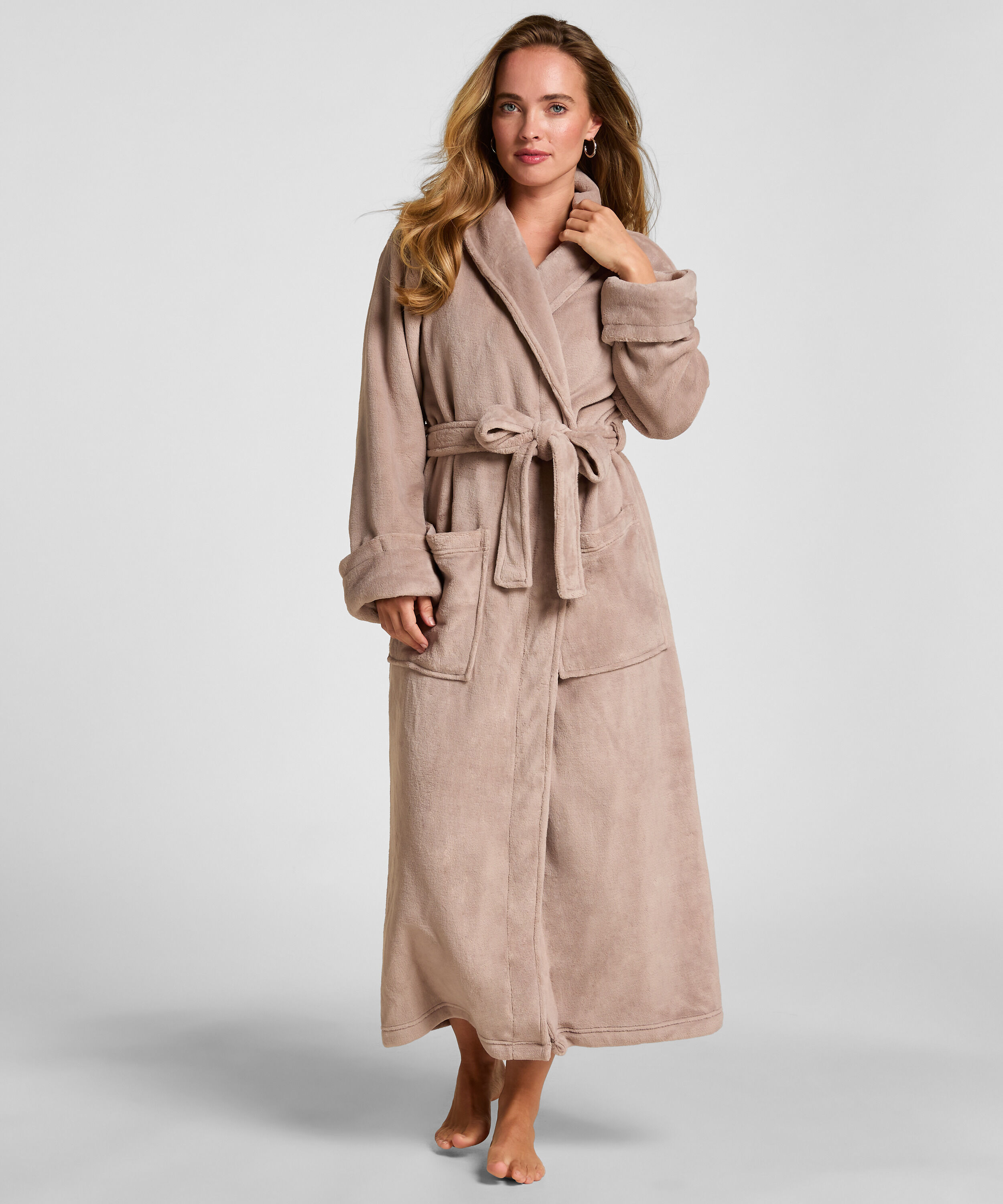Weicher Fleece-Bademantel
