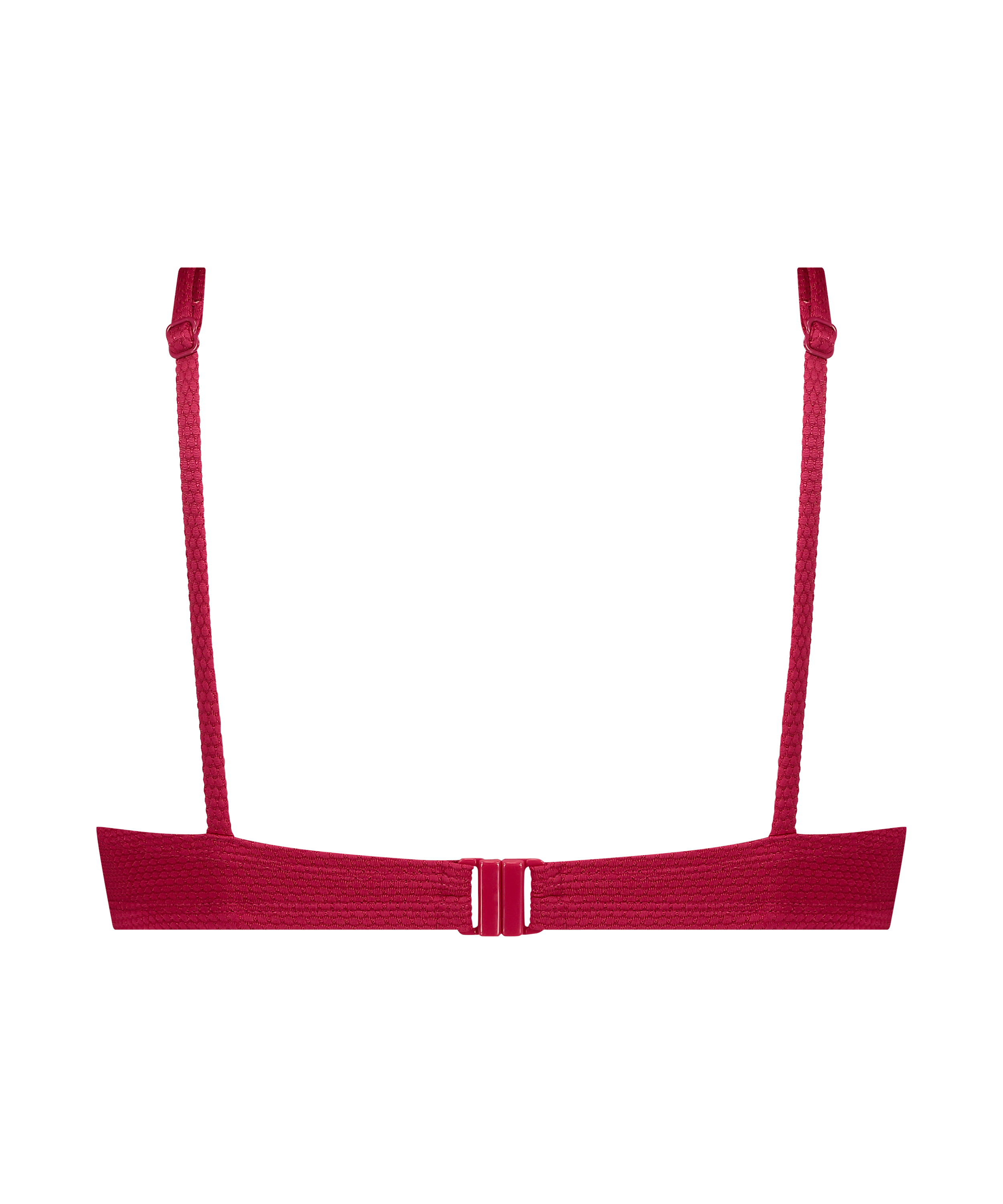 Unwattiertes Bügel-Bikini-Top Scallop, Rose, main