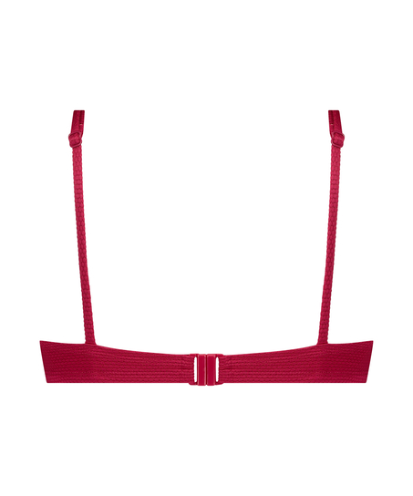 Unwattiertes Bügel-Bikini-Top Scallop, Rose