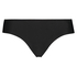 Slip brésilien invisible avec marque, Noir