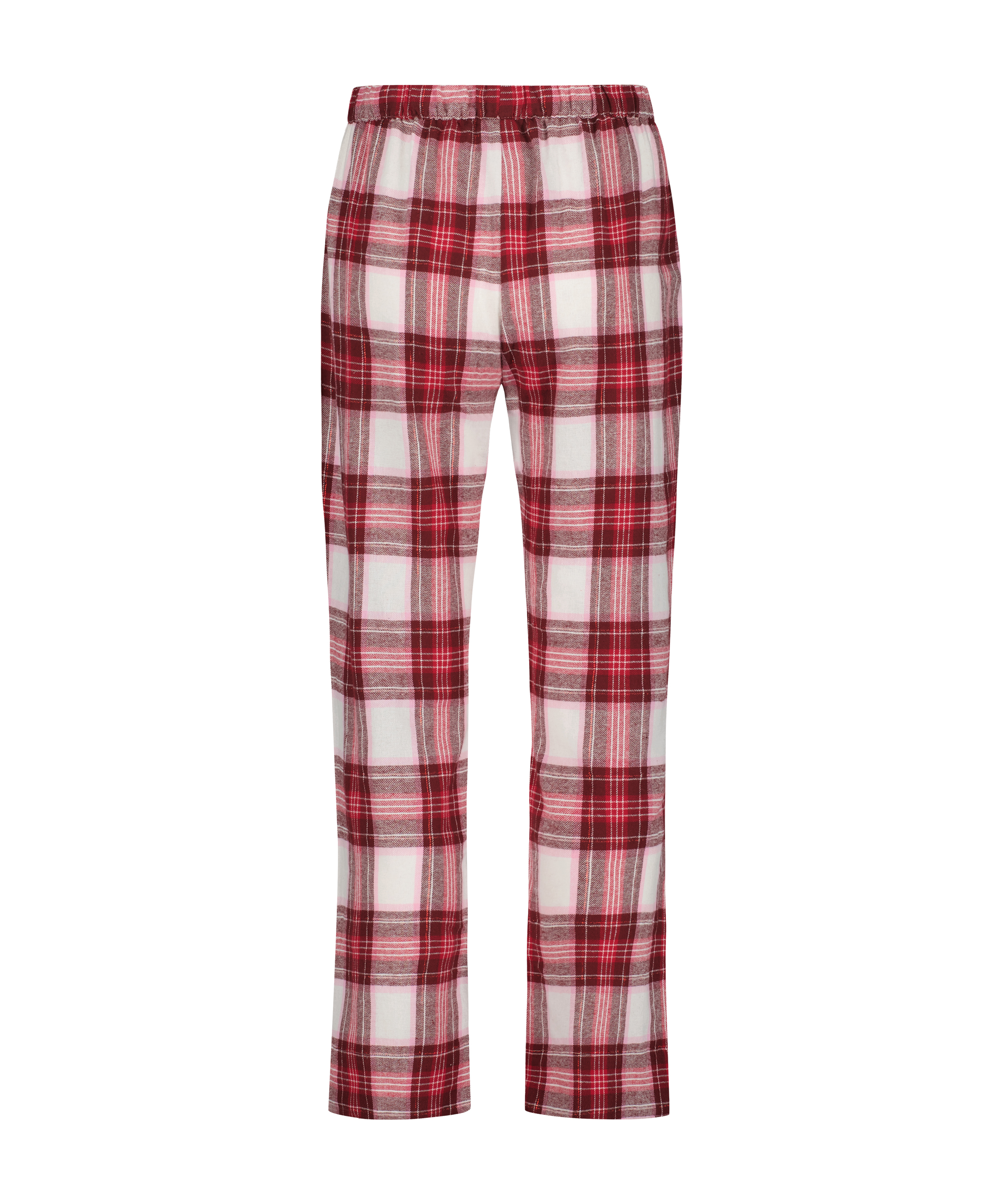 Tall Pyjamahose aus Flanell, Rose, main