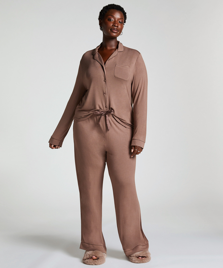 Jersey-Hose Essential, Braun