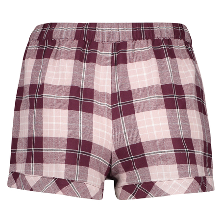 Shorts Twill Check, Rot