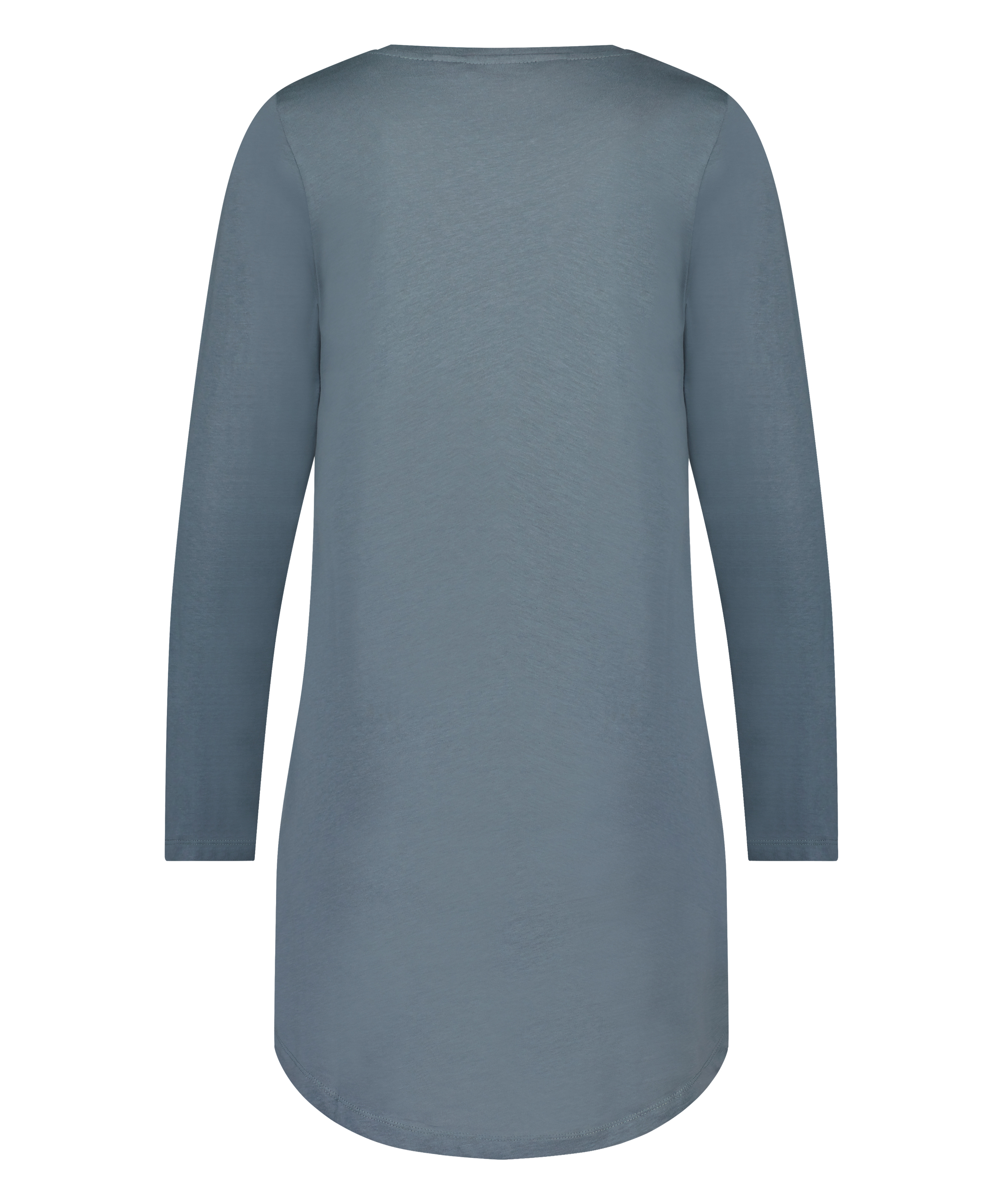 Chemise de nuit &agrave; d&eacute;collet&eacute; arrondi, Bleu, main