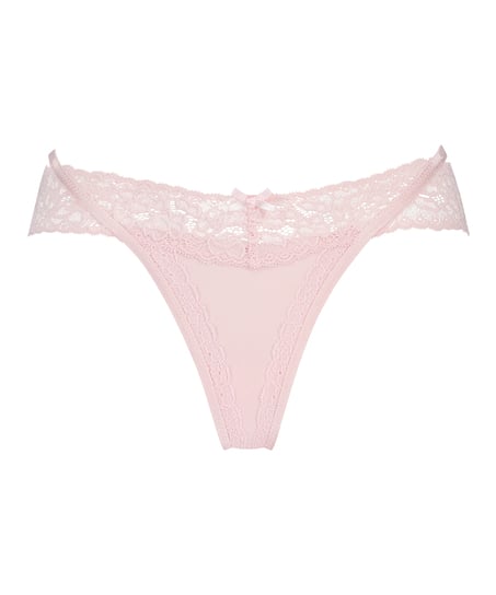 Extra niedriger V-String Elliena, Rose