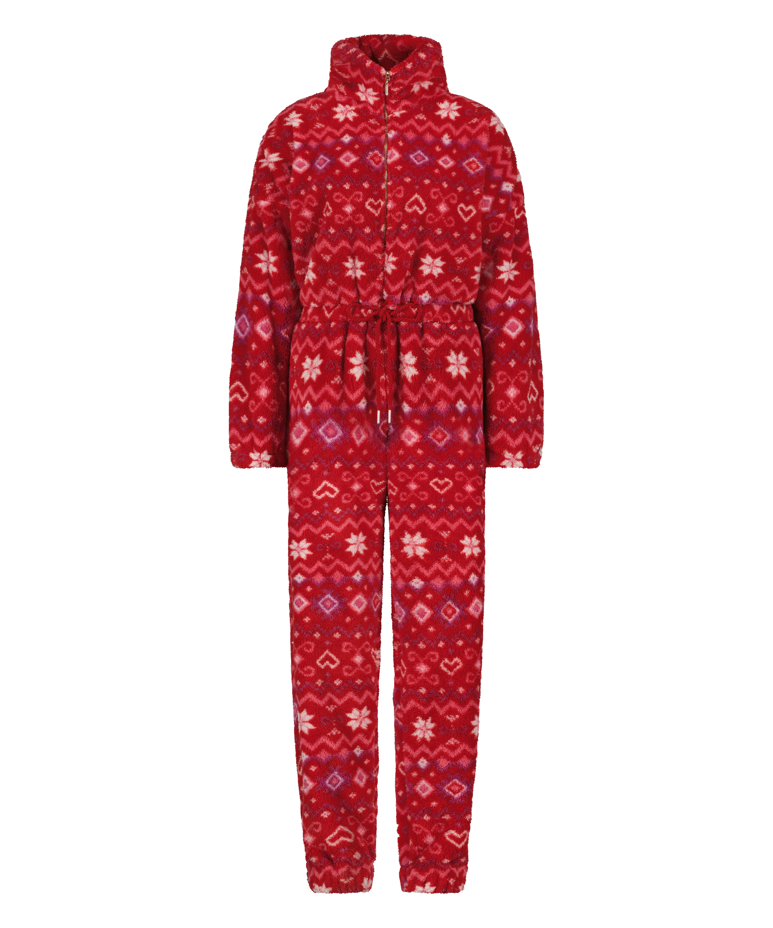 Onesie aus Fleece, Rot, main