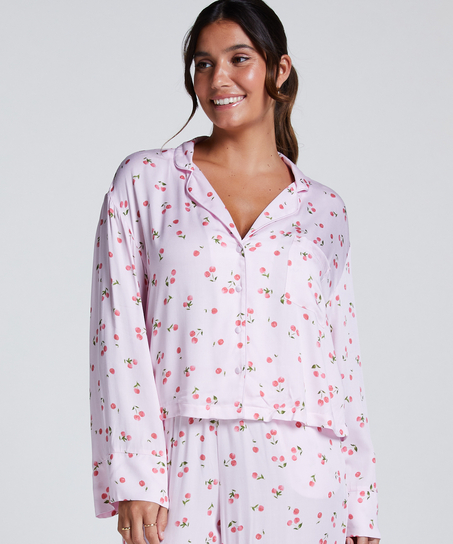 Veste à manches longues Satin, Rose