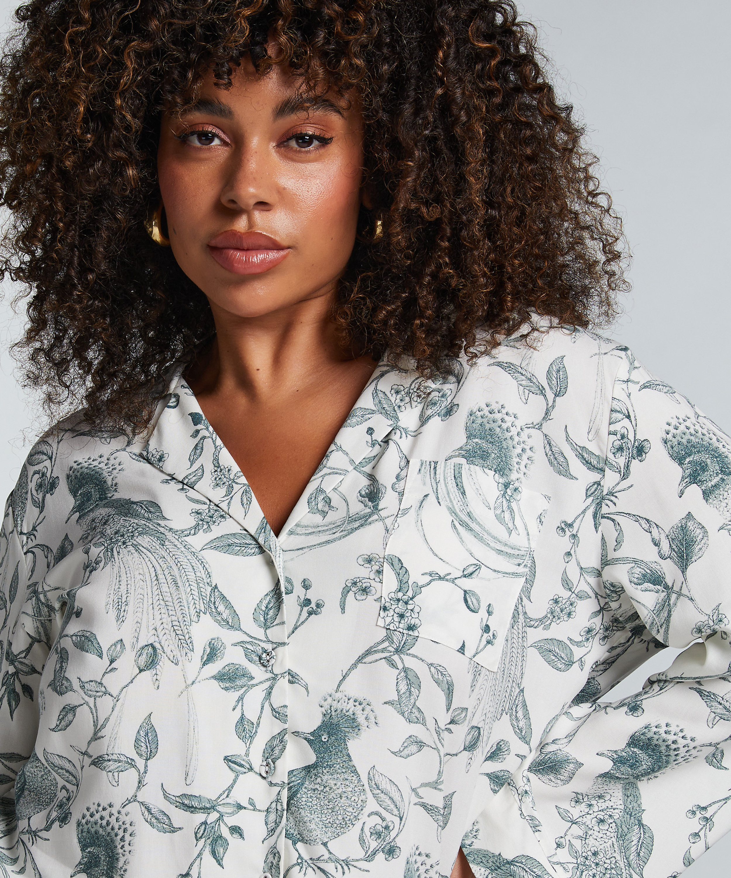 Pyjamatop, Weiß, main