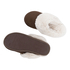 Mules en fausse fourrure Betty, Marron
