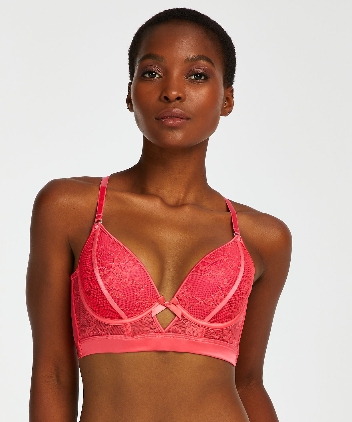 Soutien-gorge à armatures préformé Duckie, Rouge, main