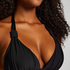 Triangel-Bikini-Top Luxe, Schwarz