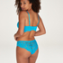 Soutien-gorge pr&eacute;form&eacute; sans armatures longline Shiloh, Bleu
