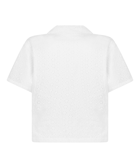 Veste en broderie anglaise, Blanc