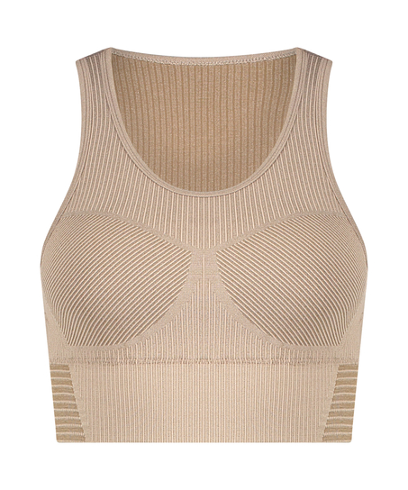 HKMX nahtloser Sport-BH, Grau