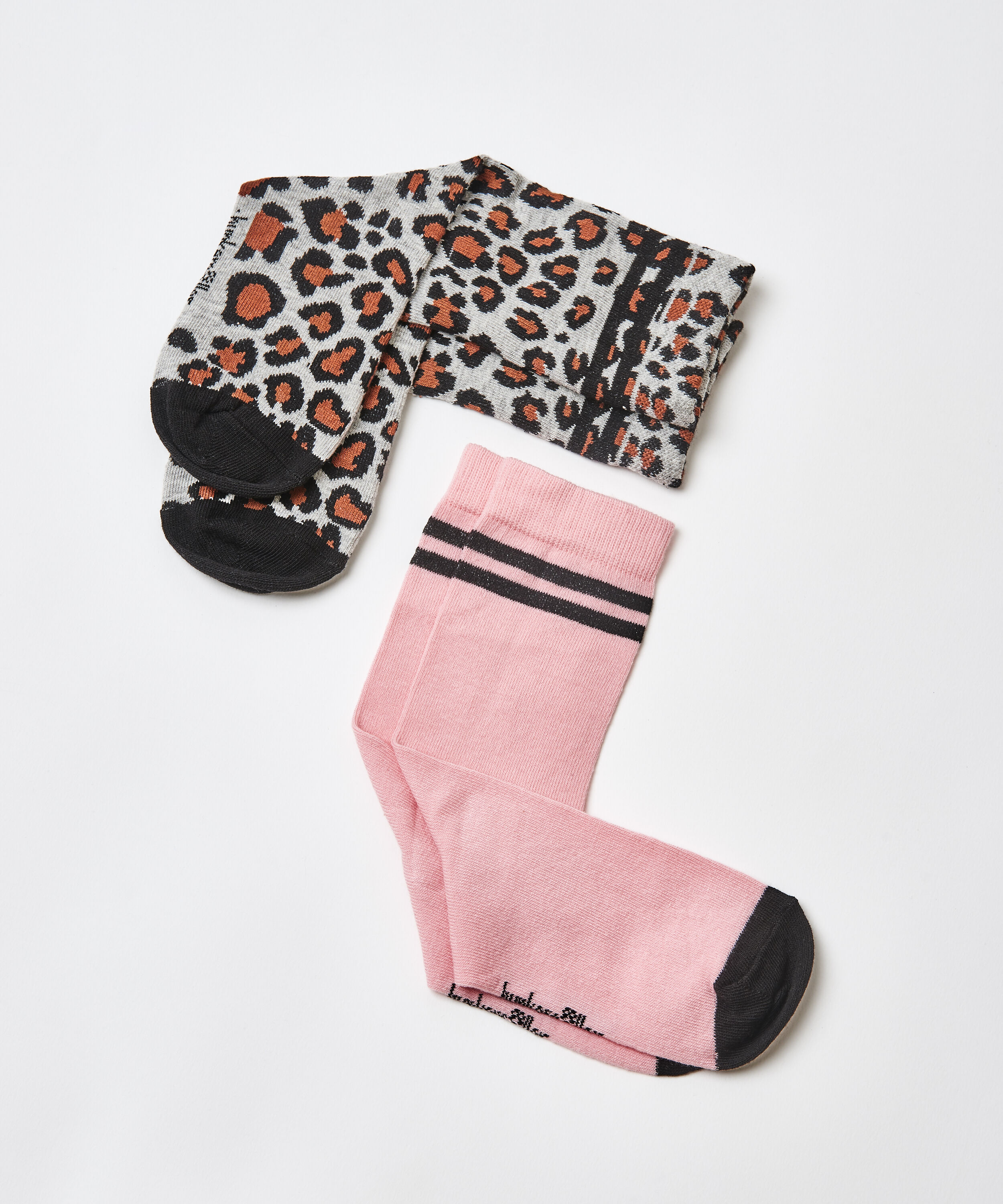 2 Paar Baumwollsocken, Grau