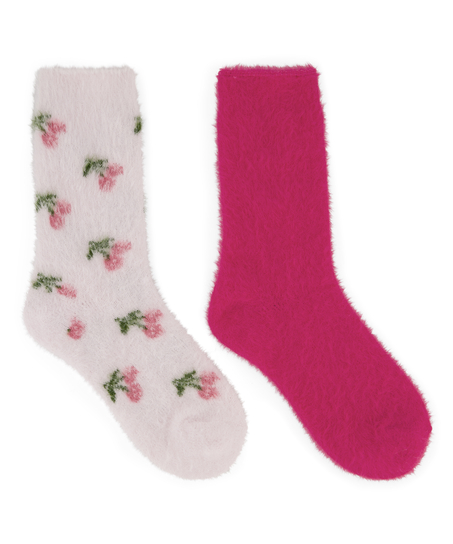 Lot de 2 Paires de Chaussettes Cosy, Rose