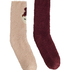 Lot de 2 chaussettes Cosy, Rose