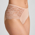 Superslip Midi aus Spitze, Beige