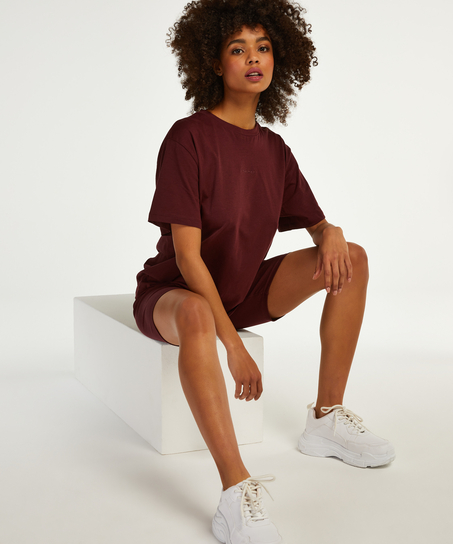 Pyjama court Biker, Rouge