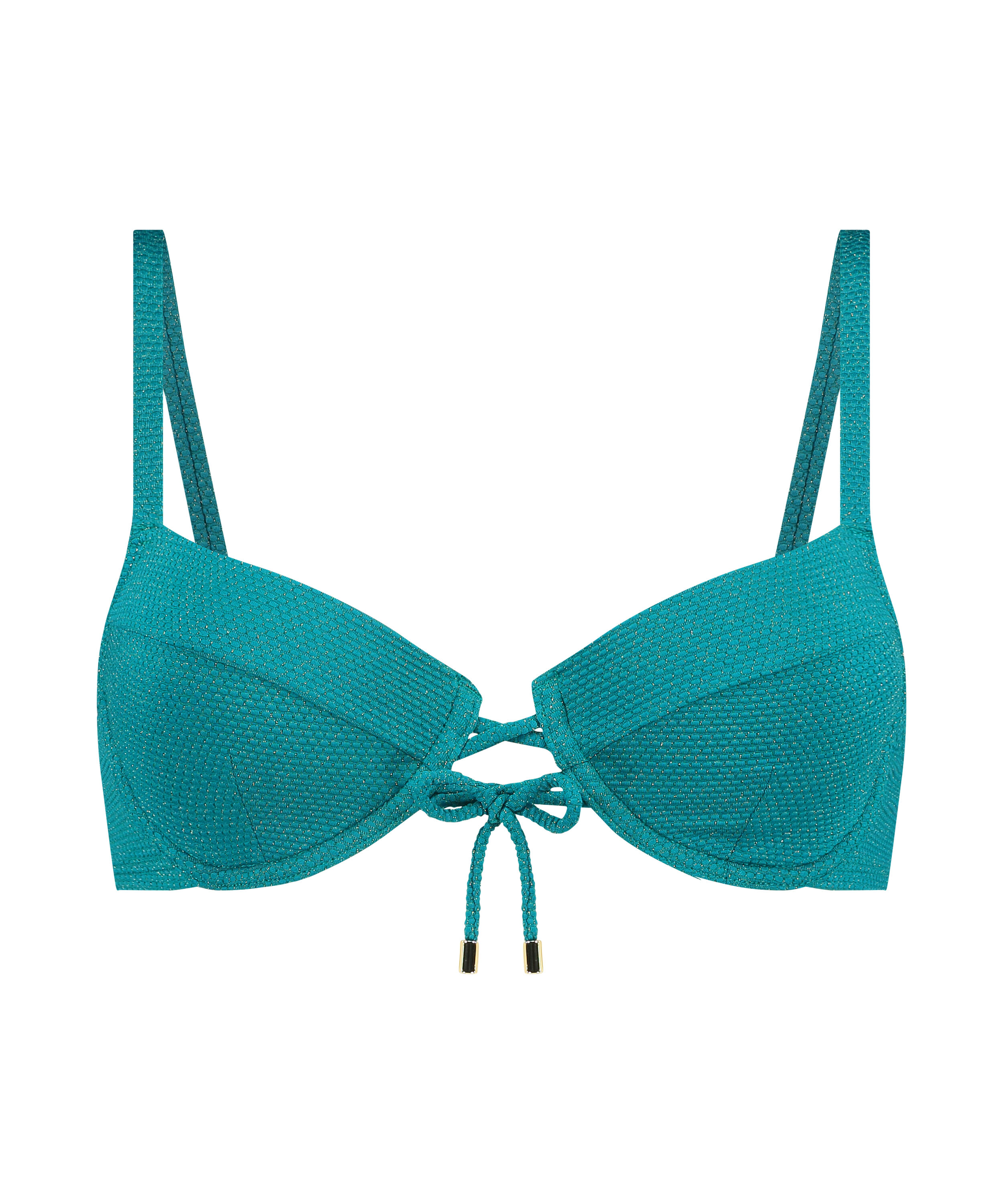 Haut de bikini Relief, Vert