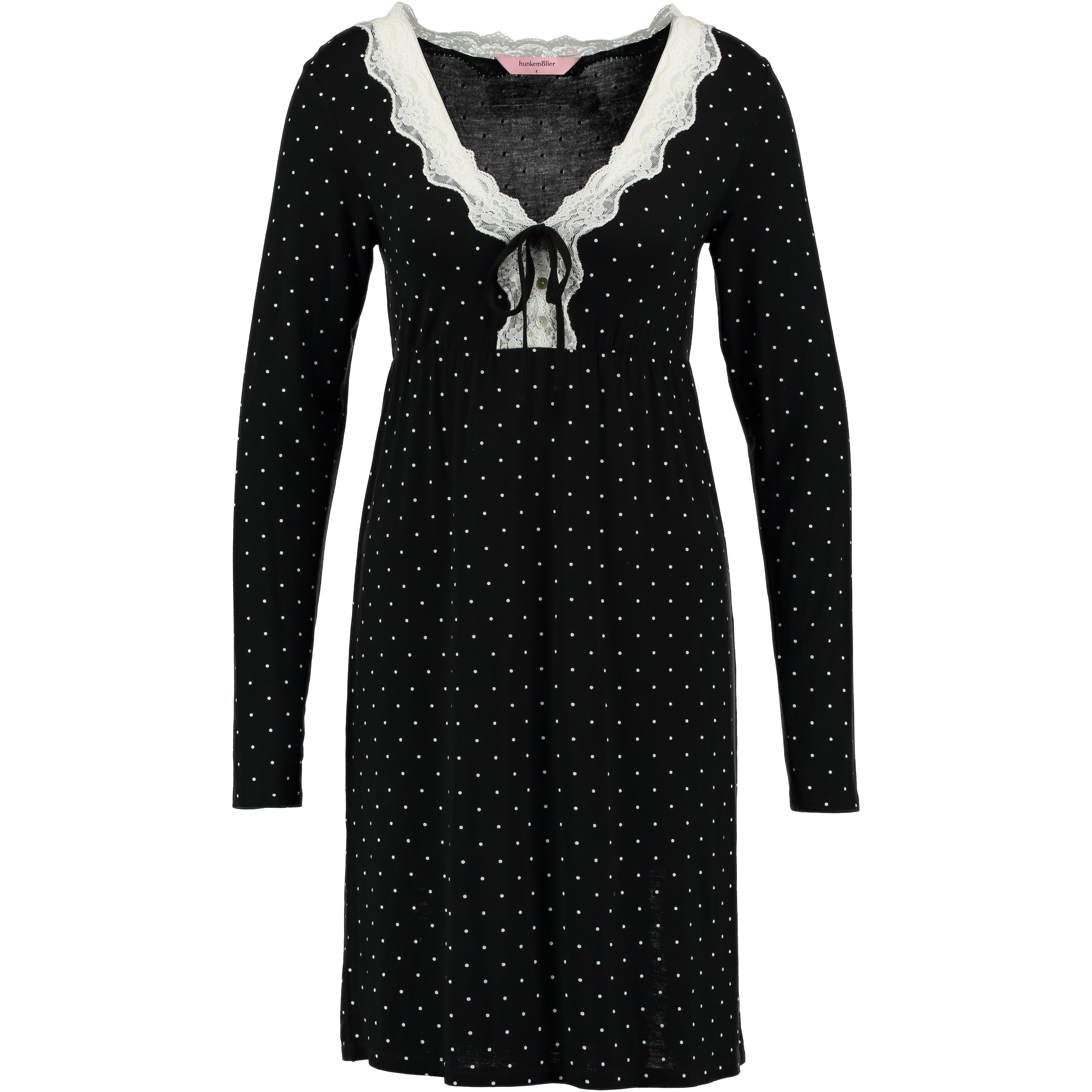 Nightshirt Pamina, Noir, main