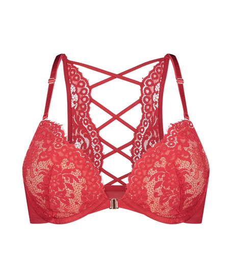 Soutien-gorge à armatures préformé push-up Cardi, Rouge
