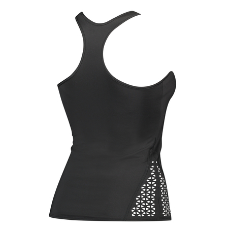 Haut tanktop HKMX Lasercut, Noir