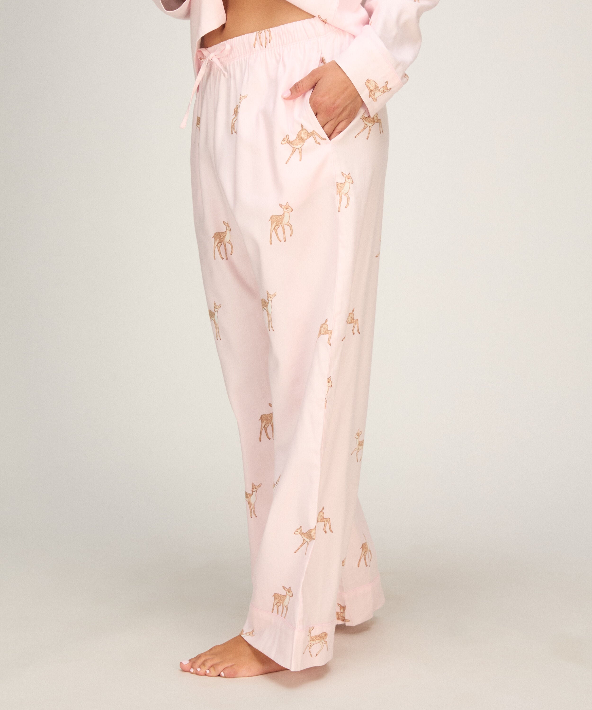 Pant Woven Deer, Rose Pant Woven Deer, Rose